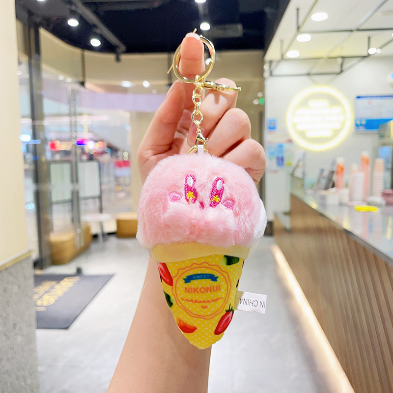 12CM Kirby Ice Cream Plush Cha - đánh giá và giá Phone Accessories Charms