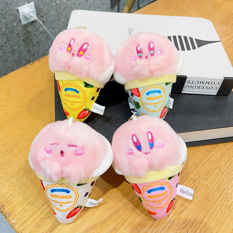 12CM Kirby Ice Cream Plush Cha - đánh giá và giá Phone Accessories Charms